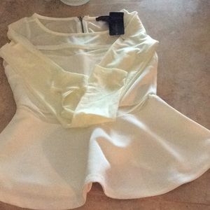 Material girl off white shirt
